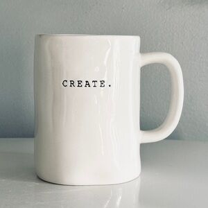 Rae Dunn by Magenta, Ceramic Typewriter Create Coffee Mug